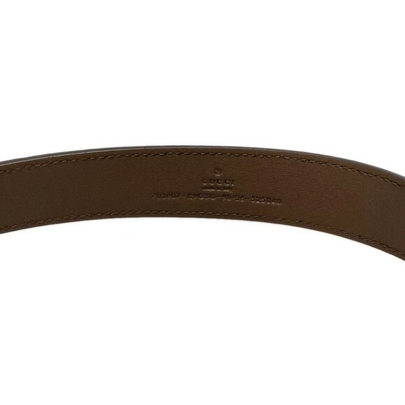 Auth GUCCI Interlocking G/GG Plus/GG Supreme 703807 Dark Brown Beige PVC Leather - Picture 7 of 15